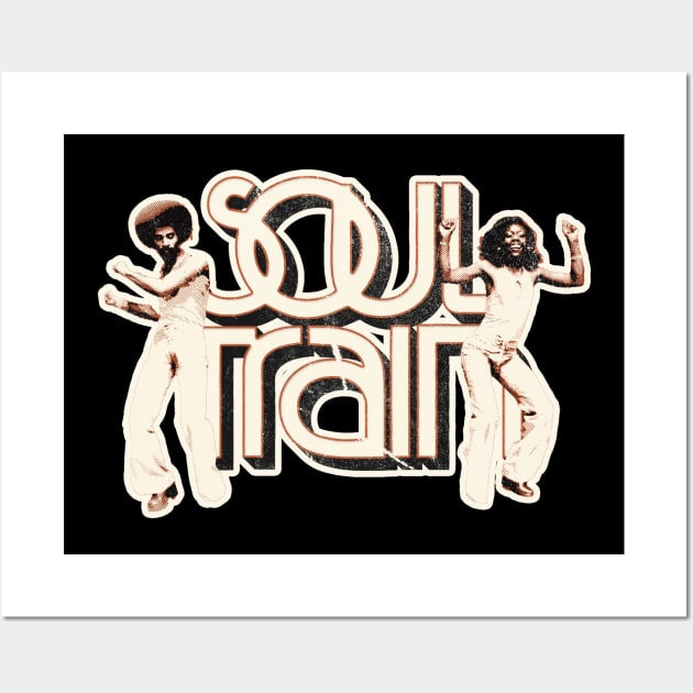 soul train - dancing retro Wall Art by HANASUISI